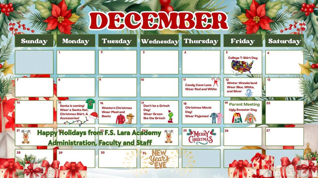 December Calendar