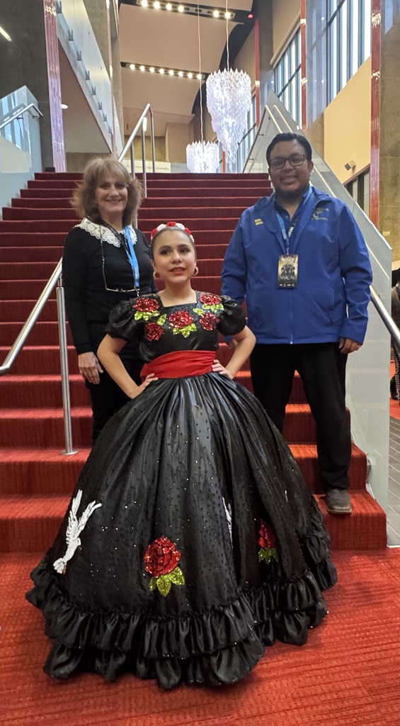 Mikayla Villarreal represented Christen Middle School at the 31st Mariachi Extravaganza National Vocal Competition at the Lila Cockrell Theater in San Antonio Texas. 