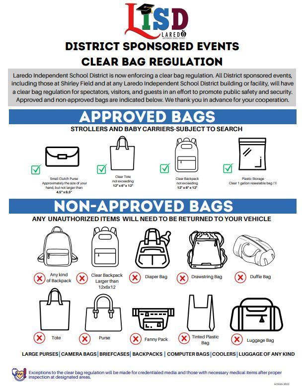 clear bag policy