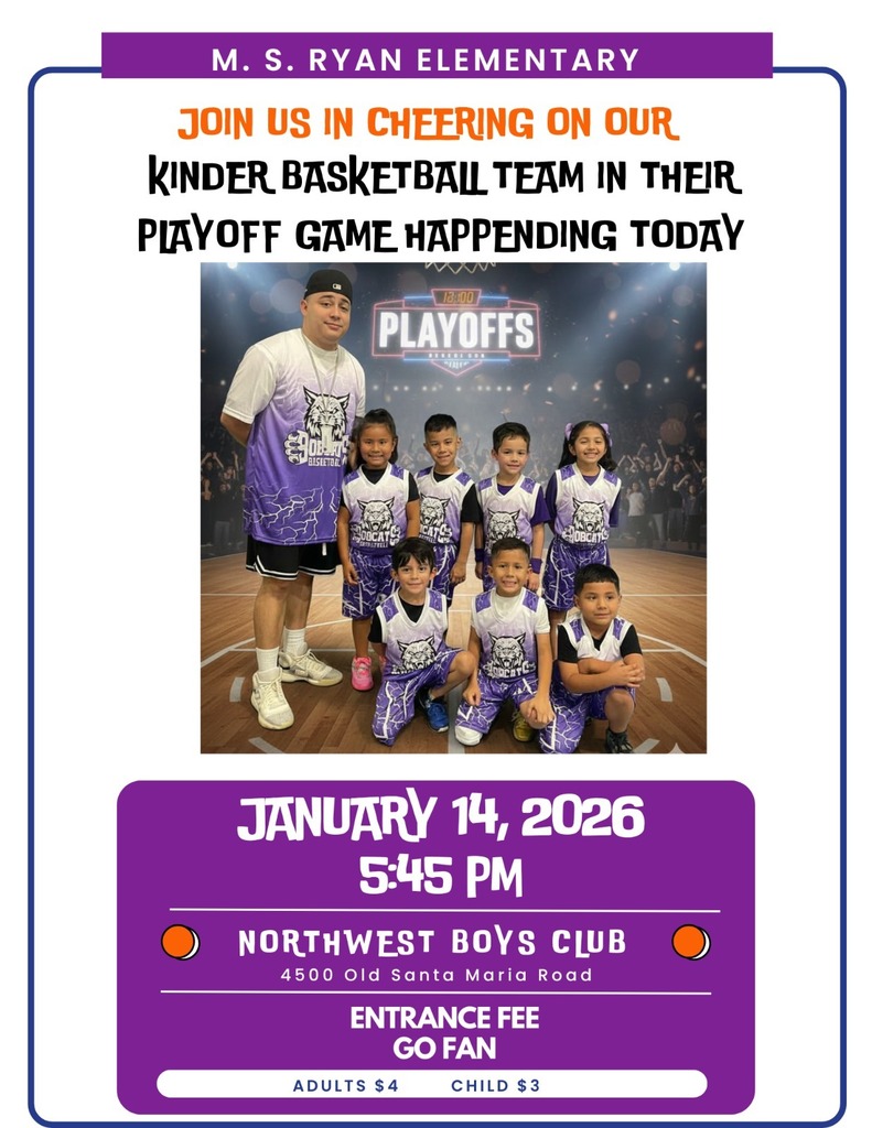 kinder basketball playoff flyer