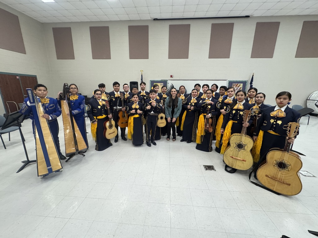 Congratulations to our Mariachi Los Tigrillos de Oro, and our very own director Mr. Ruben Guadian for representing Christen Middle School at the Region 14 clinics and concert