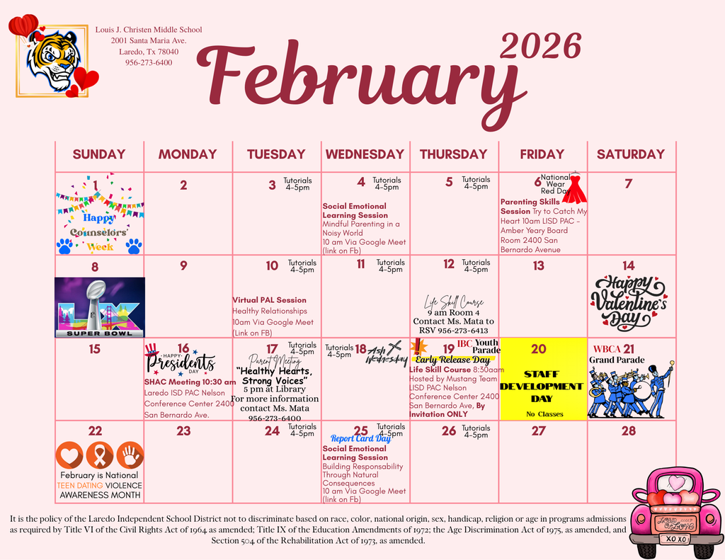 February Calendar