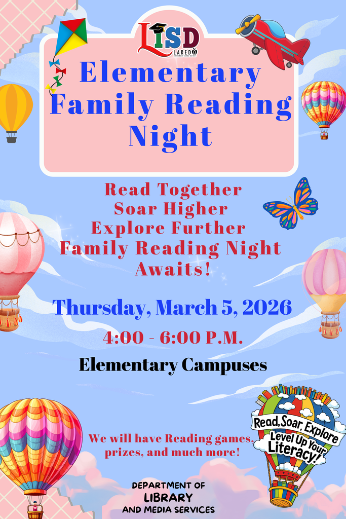 District Flyer Elementary Family Reading Night 25-26