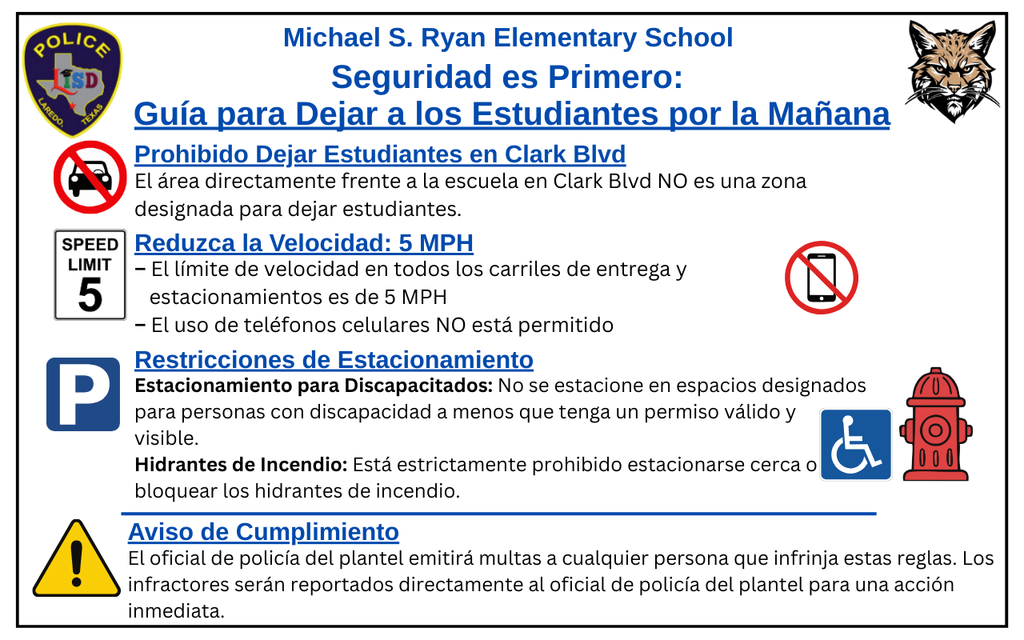 Traffic Notice Spanish