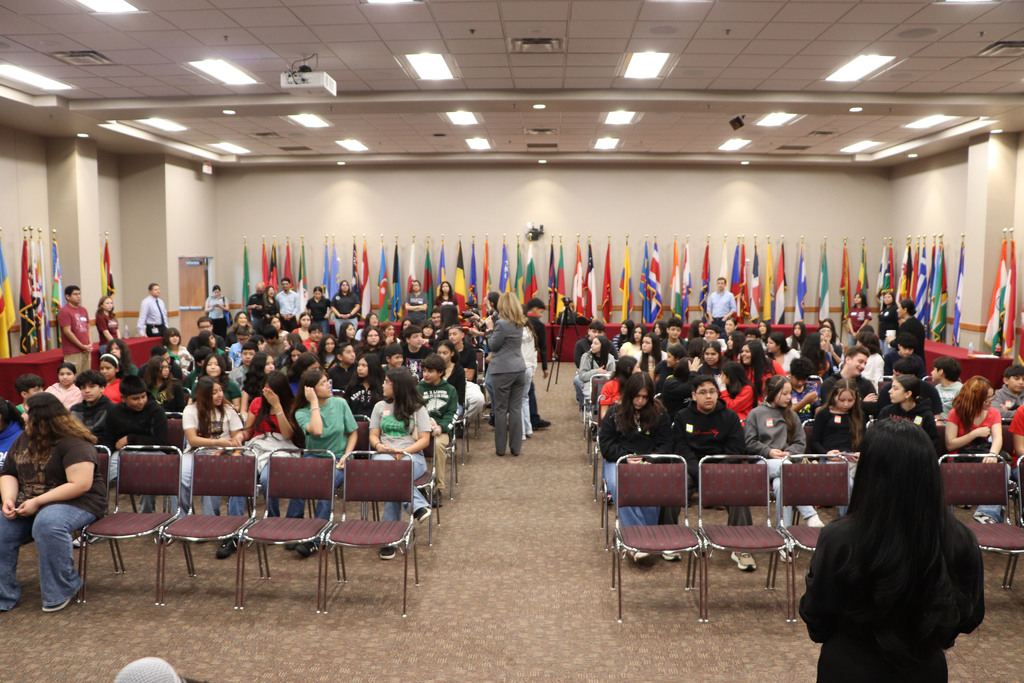Students from LISD gathered on March 6, 2026, at Texas A&M International University.