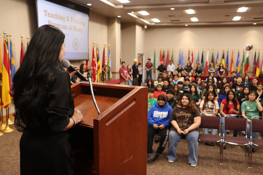 Students from LISD gathered on March 6, 2026, at Texas A&M International University.