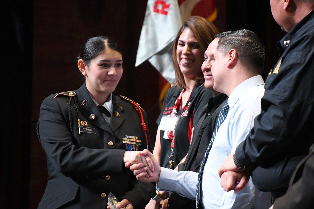 cadet recieving award