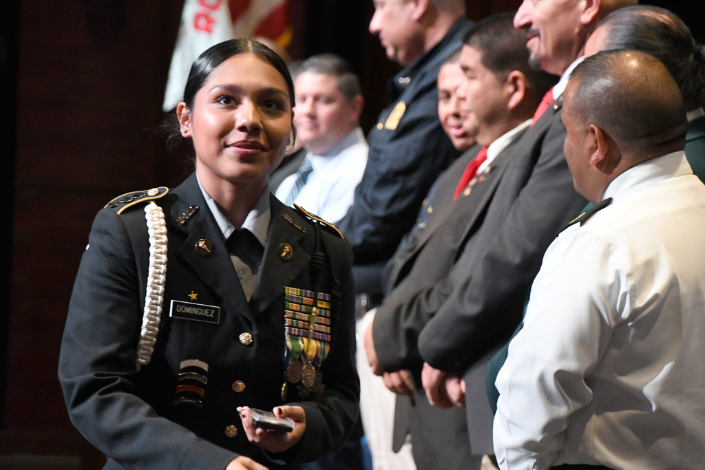 cadet recieving award