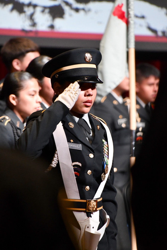 cadet saluting