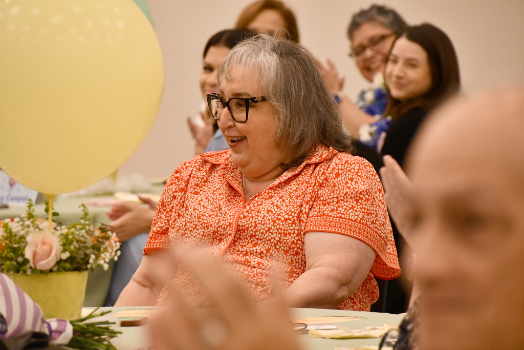 Librarian of the Year Ana Teresa Garcia surprised as she was announced 
