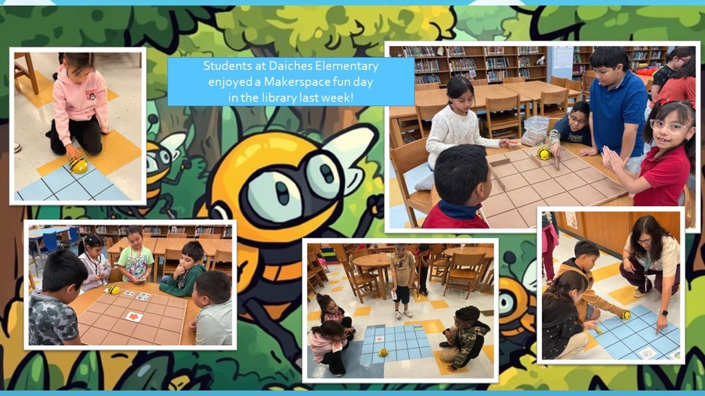 Students at Daiches Elementary enjoyed a Makerspace fun day in the library last week!