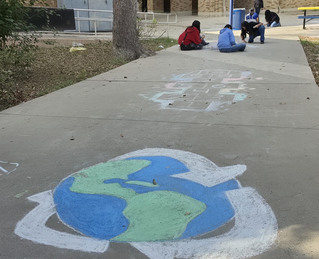 Earth Day campus beautification project.  #KeepLaredoBeautiful