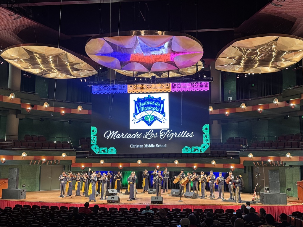 Congratulations to Mariachi Los Tigrillos de Oro Varsity and JV for representing Christen Middle School at the Texas A&M Corpus Christi Mariachi Festival.