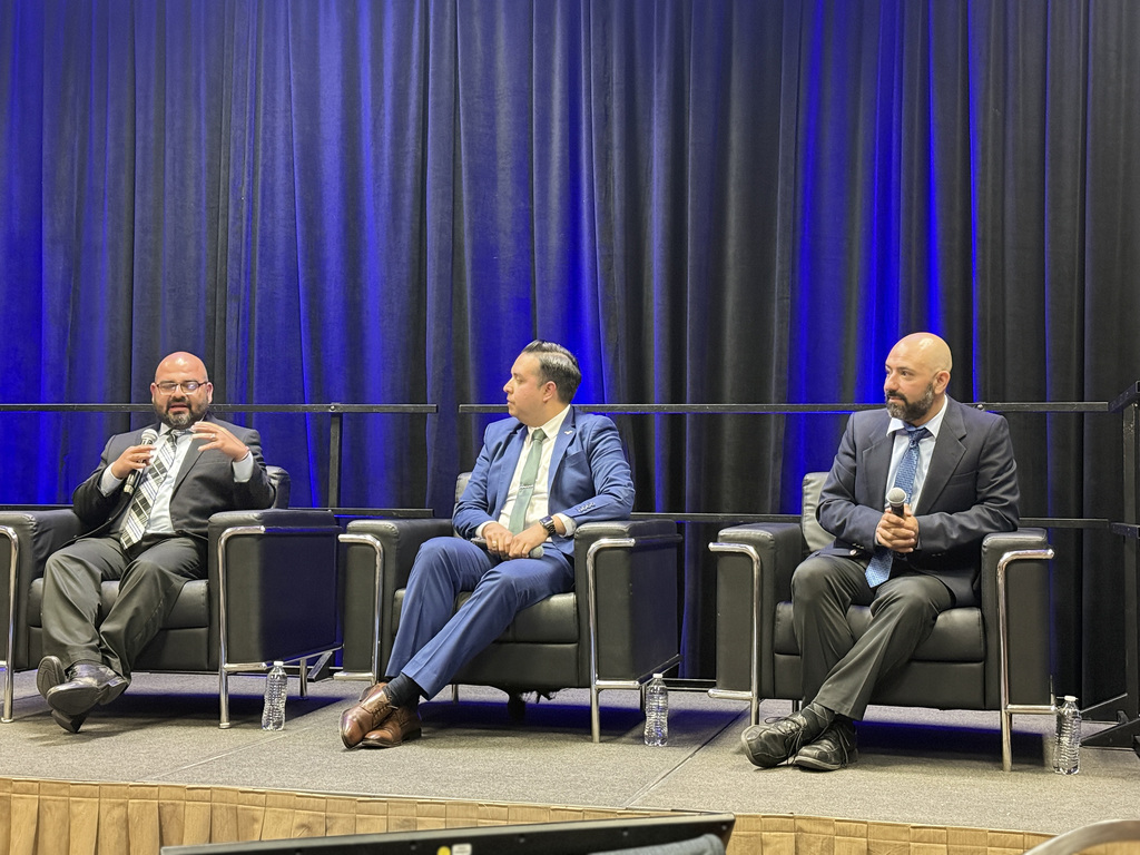 LISD CCMR departmeny with LC partnership speaking on a panel