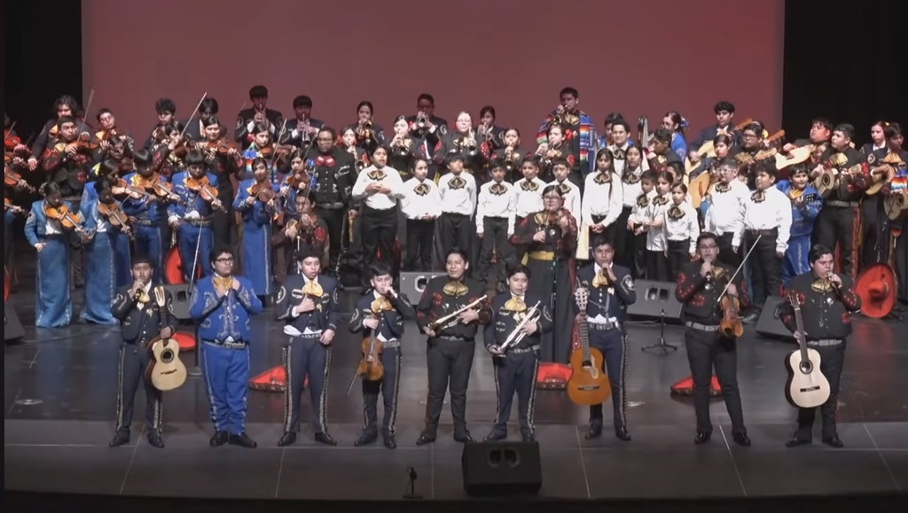 Mariachi Los Tigrillos de Oro from Christen Middle Mother’s day performing at the Mothers Day concert.  