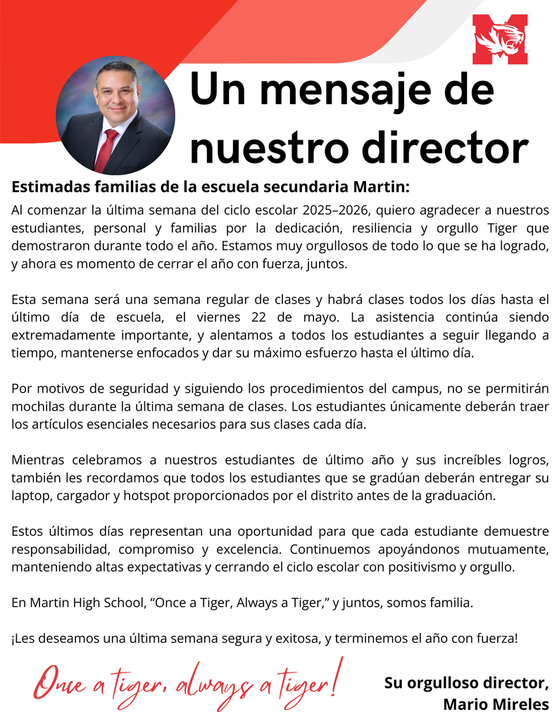 principal letter