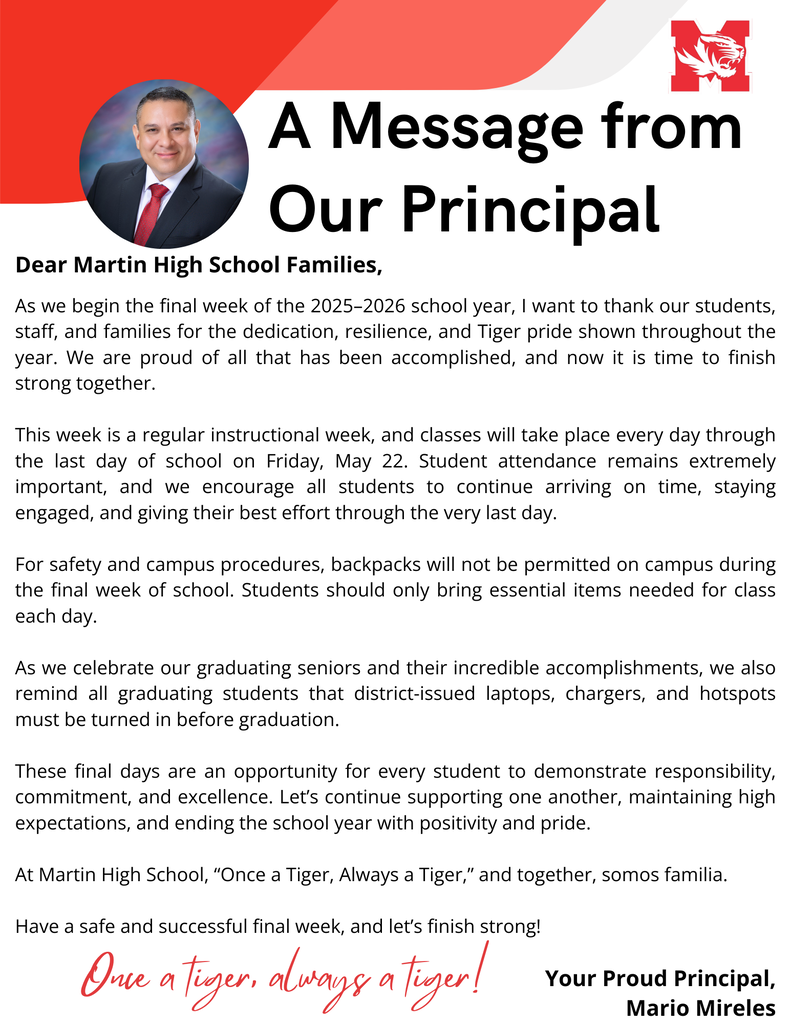 principal letter