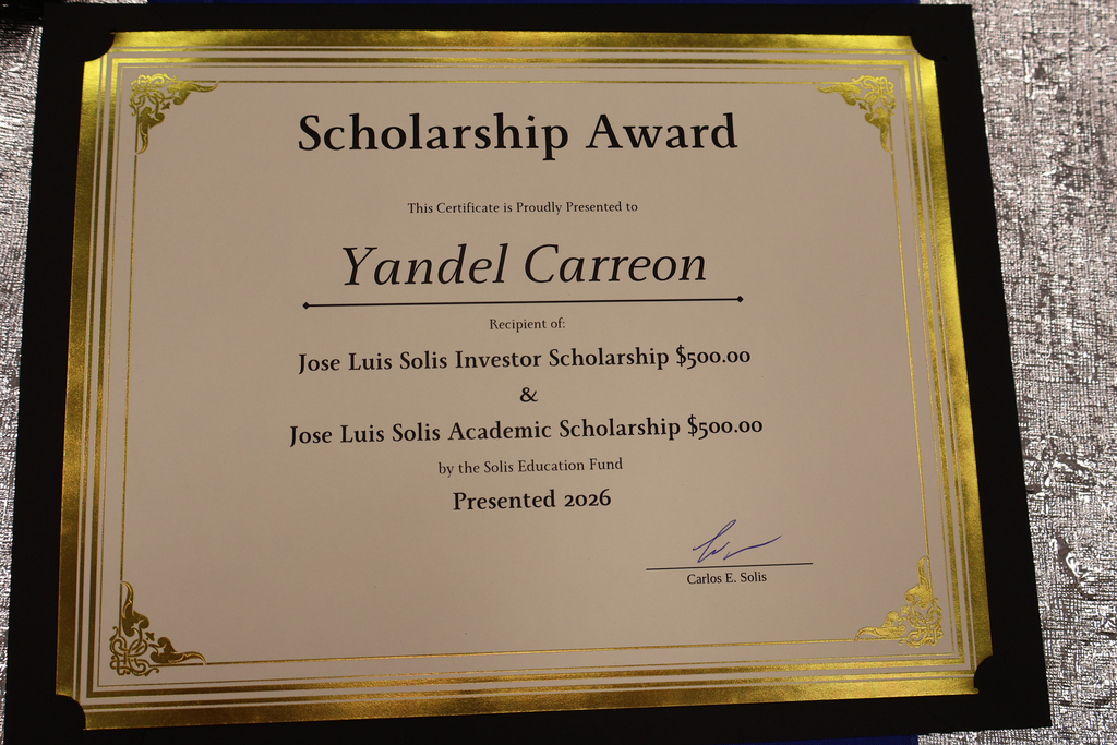 Carlos Solis Scholarship