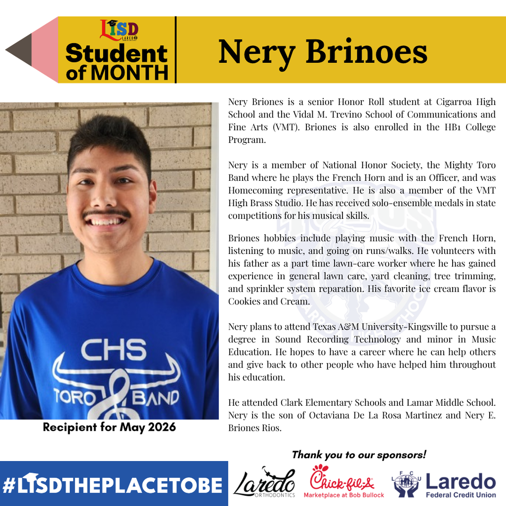 CHS SOTM May