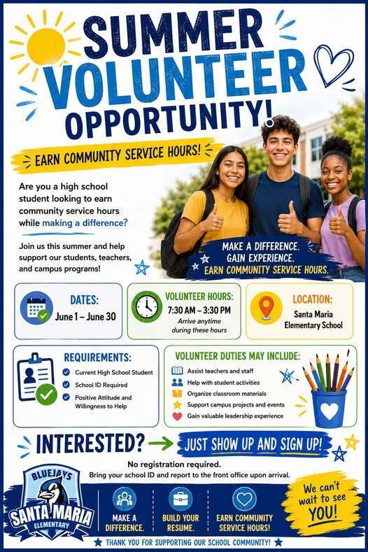 Summer Volunteer Opportunity