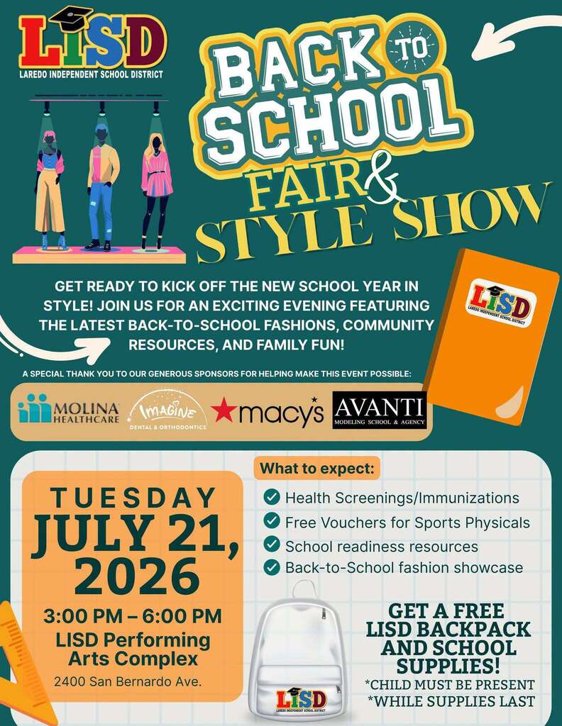 back to school flyer in english