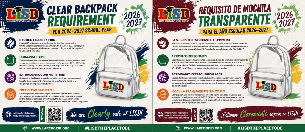 Clear Backpack Requirement