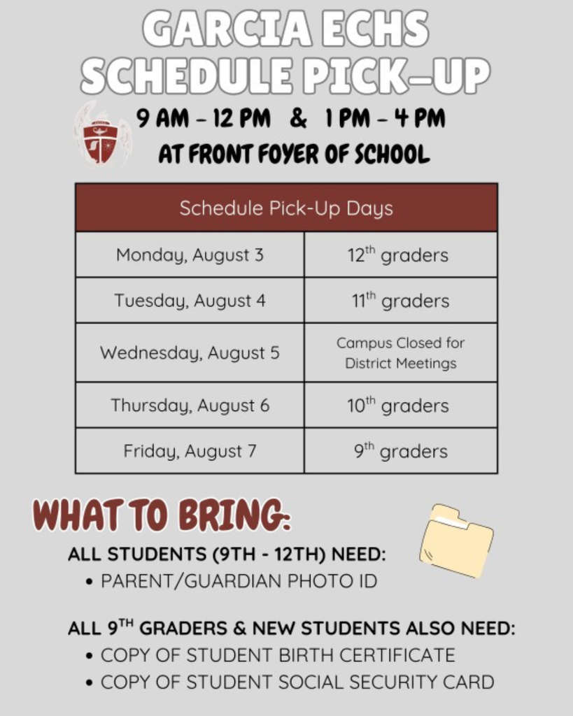 GECHS Schedule Pickup