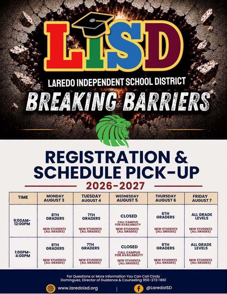 Registration Schedule