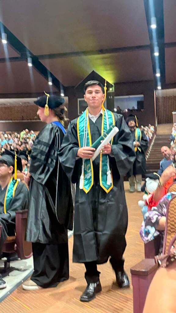 Eduardo Jimenez, a Dual Enrollment student at Sabas Perez Early College at Cigarroa High School