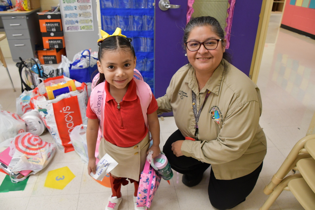 First day of school at Farias Elementary