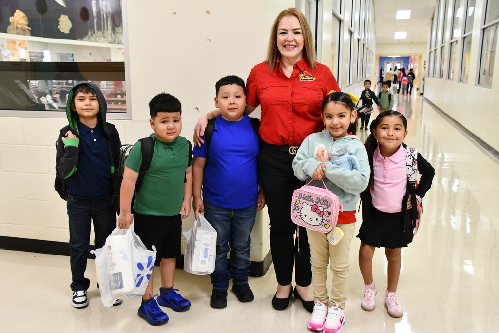First day of school at Farias Elementary