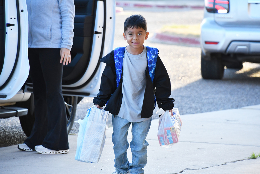 First day of school at Farias Elementary
