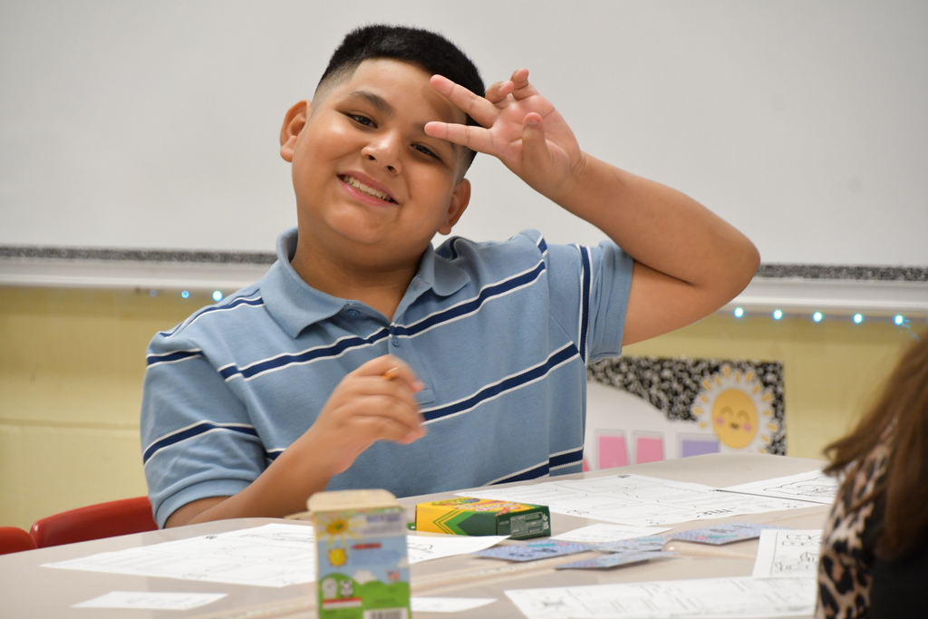 First day of school at Farias Elementary