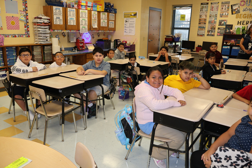Daiches Elementary 2nd day of school