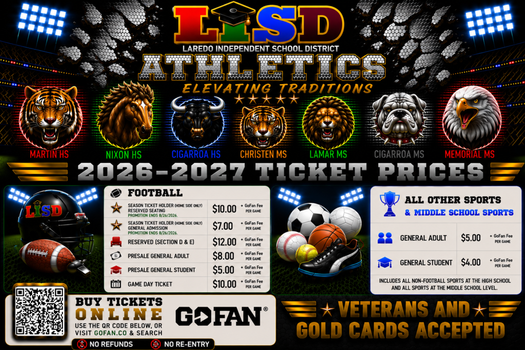 Laredo Athletics GoFan Tickets Flyer
