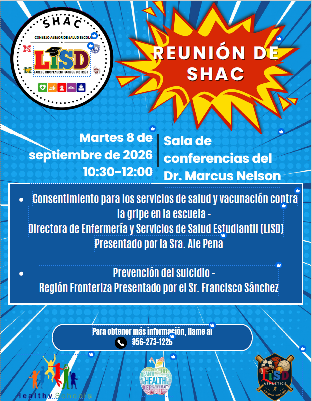 SHAC Meeting Information in Spanish