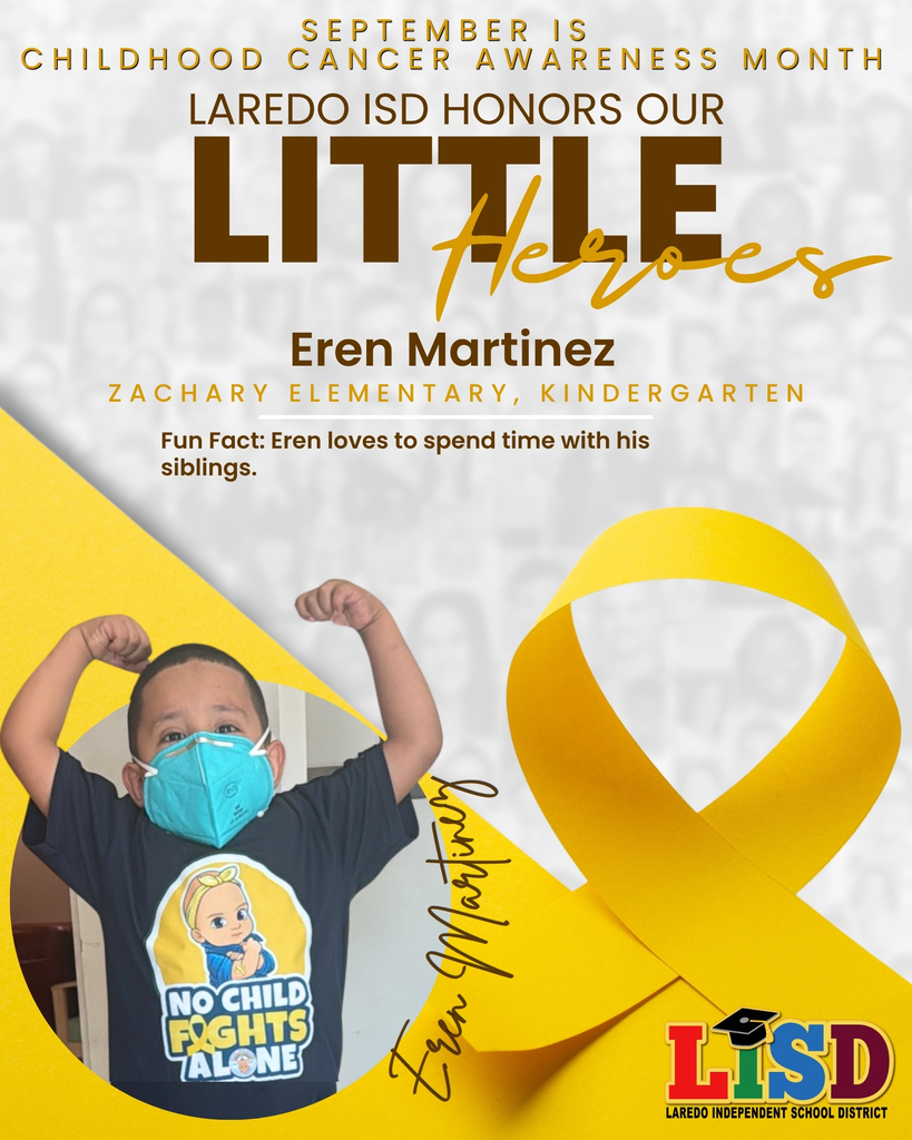 Eren Martinez childhood cancer awareness month