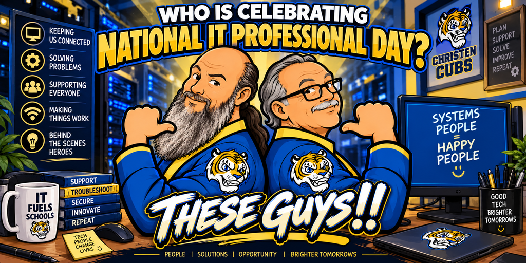 National IT Professionals Day - Kerry Bonugli (DLS) Homero Morales (Campus Technician)