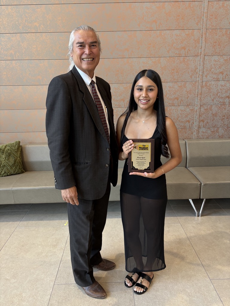 Congratulations to 8th grader Alexia Reyes, LISD Student of the Month for September.