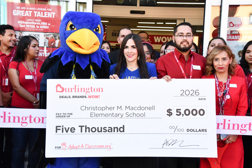 burlington donation to macdonell elementary school