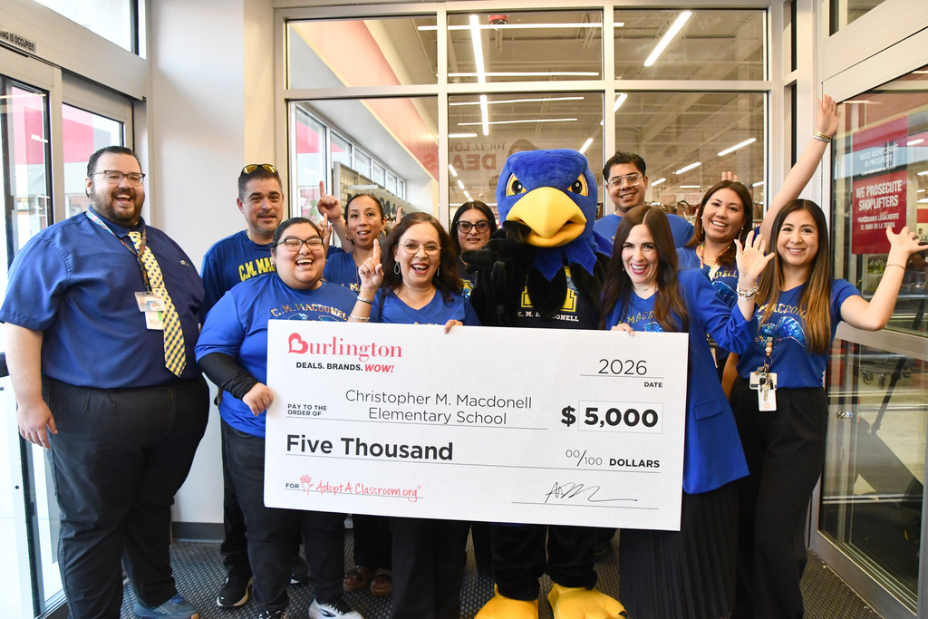 burlington donation to macdonell elementary school