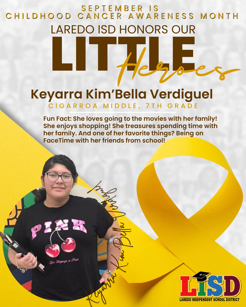 LISD childhood cancer awareness honoree
