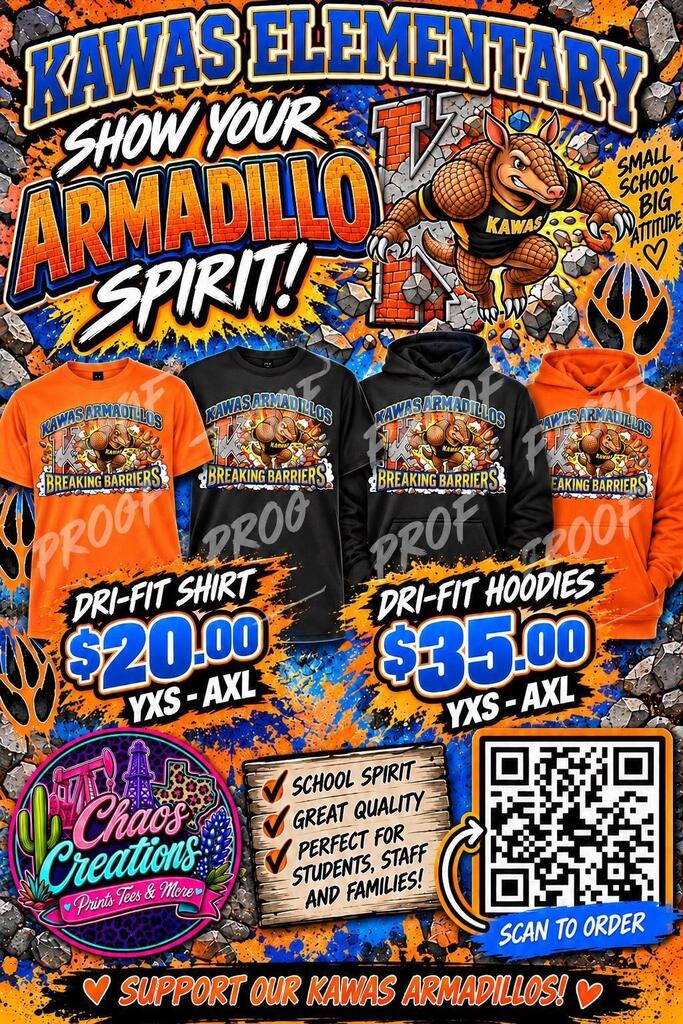 Order your Spirit Shirt today by scanning the QR code