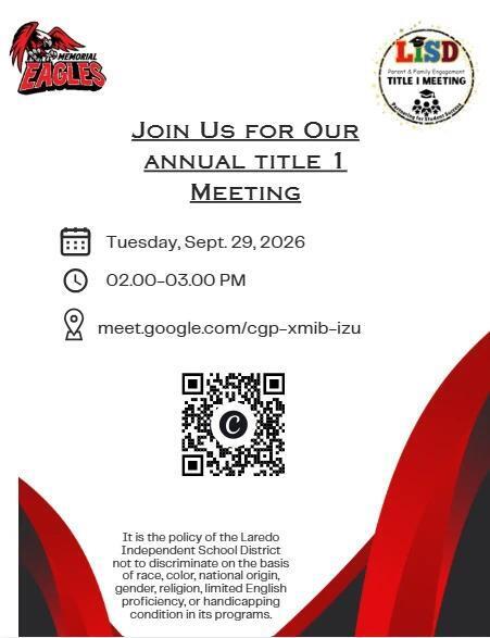 Title 1 Meeting in English and Spanish