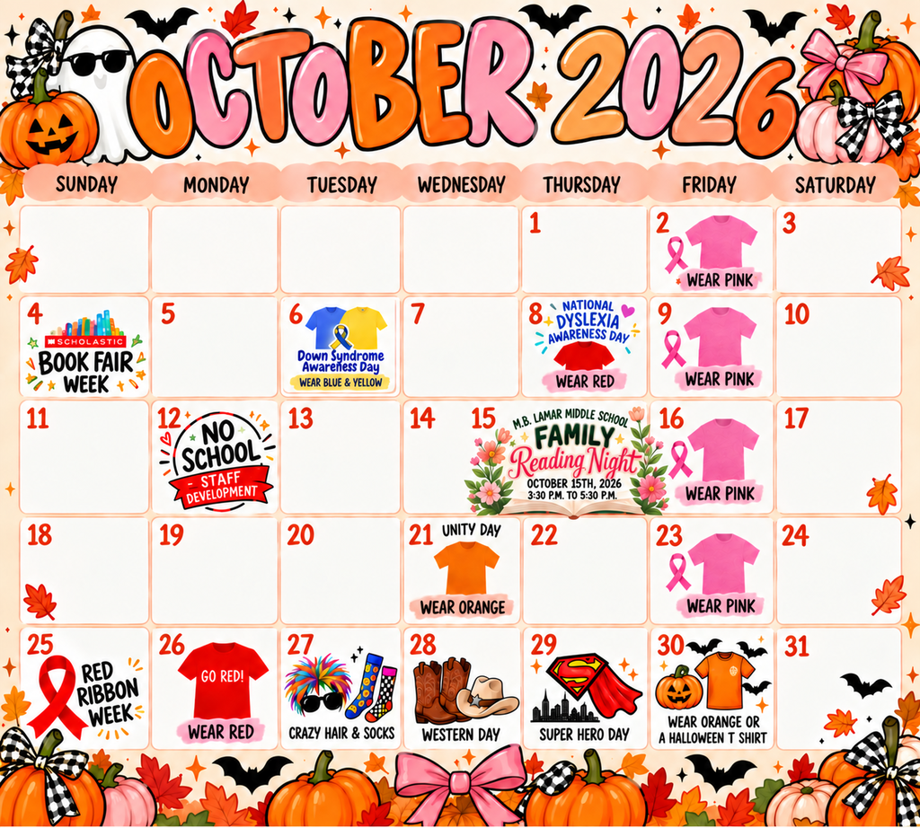 october Calendar