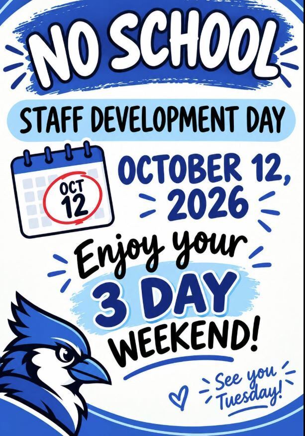 No School Monday Oct 12th