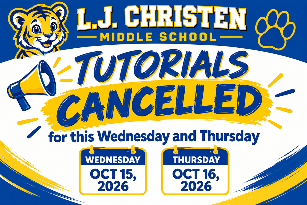 Tutorials Cancelled