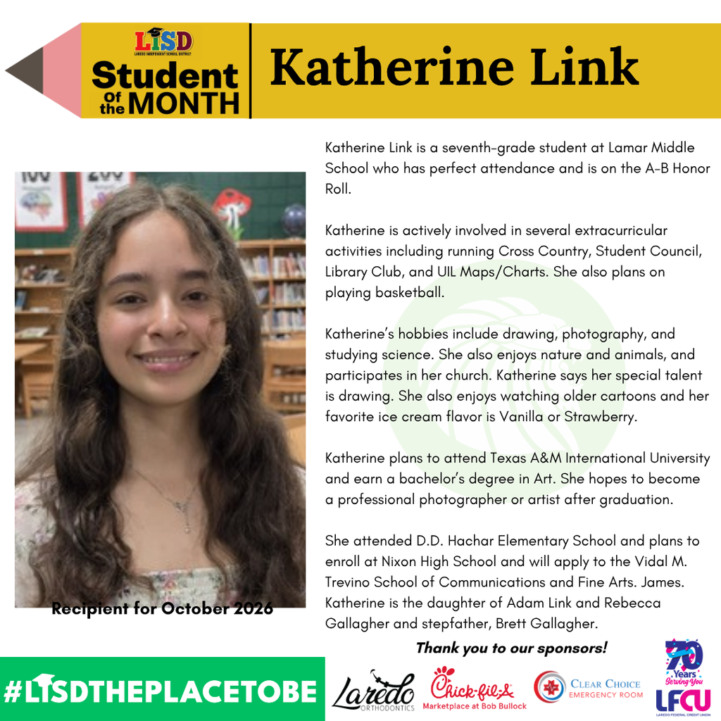 LMS Student of the Month 
