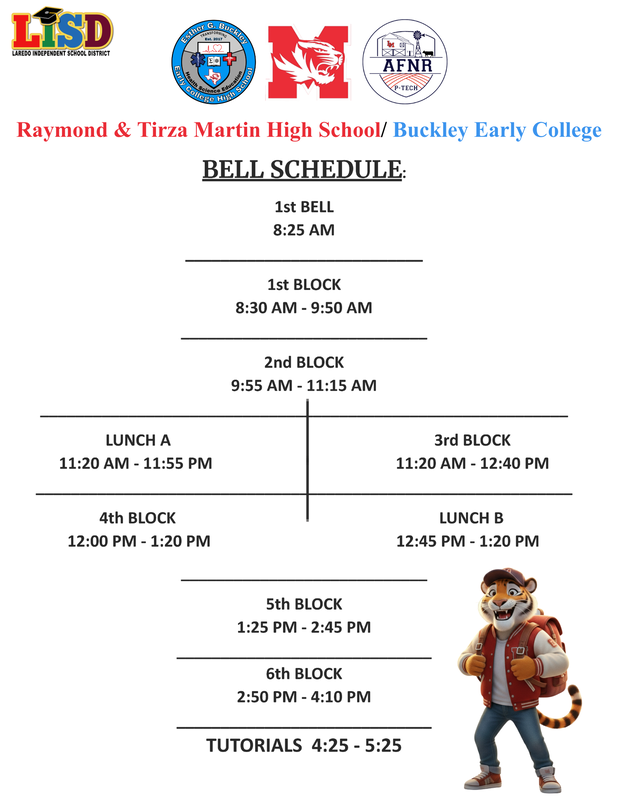 bell schedule
