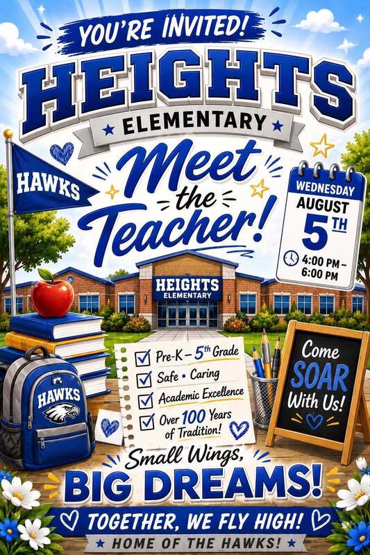 Heights Meet the Teacher August 5,  2026